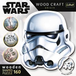 Galeria - zdjęcie nr. 3 - Puzzle 160 drewniane konturowe Hełm Szturmowca Star Wars 20188