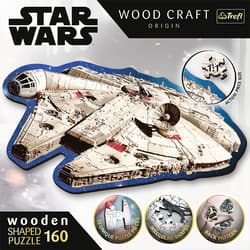 Galeria - zdjęcie nr. 3 - Puzzle 160 drewniane konturowe Sokół Millennium Star Wars  20189