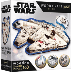 Puzzle 160 drewniane konturowe Sokół Millennium Star Wars  20189