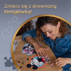 Galeria - zdjęcie nr. 2 - Puzzle 160 drewniane konturowe Stylowa Myszka Minnie  20193