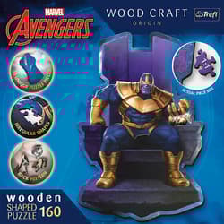 Galeria - zdjęcie nr. 3 - Puzzle 160 drewniane konturowe Thanos na Tronie 20184