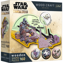 Puzzle 160 drewniane konturowe  The Mandalorian Zjednoczenie 20187