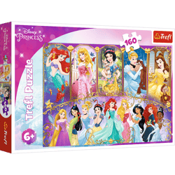 Puzzle 160 Portrety Księżniczek