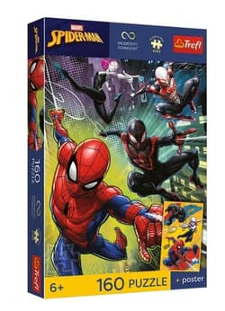 Puzzle 160 Spidermann + plakat TREFL