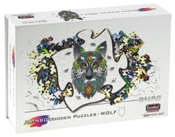 Puzzle 180 drewniane kolorowe Wilk