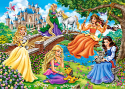 Galeria - zdjęcie nr. 2 - Puzzle 180 Księżniczki w ogrodzie B-018383