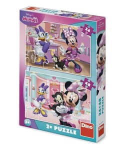 Puzzle 2-w-1 z Minnie i Daisy 24 i 48el