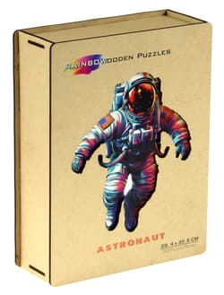 Puzzle 200 drewniane kolorowe Astronauta