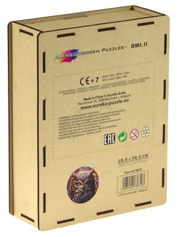 Galeria - zdjęcie nr. 4 - Puzzle 200 drewniane kolorowe Sowa 2