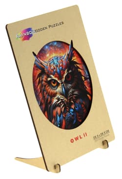 Galeria - zdjęcie nr. 3 - Puzzle 200 drewniane kolorowe Sowa 2
