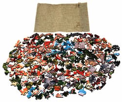 Galeria - zdjęcie nr. 2 - Puzzle 200 drewniane kolorowe Wielki Mur Chiński