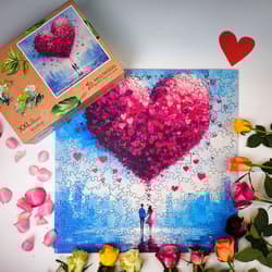 Galeria - zdjęcie nr. 4 - Puzzle 200 drewniane Miłość wisi w powietrzu