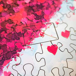 Galeria - zdjęcie nr. 2 - Puzzle 200 drewniane Miłość wisi w powietrzu