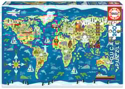 Puzzle 200 Mapa Świata 111452