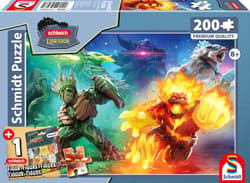Puzzle 200 PQ Schleich eldrador wojna światów + figurka 114361