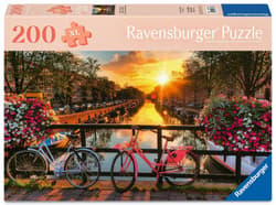 Puzzle 200 Sunset in Amsterdam