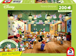 Puzzle 200 T.Kinkade PQ Myszka Miki Minnie w szkole Disney 113995