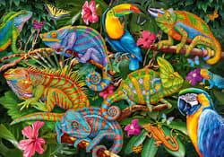 Galeria - zdjęcie nr. 2 - Puzzle 2000 CherryPazzi Amazing Chameleons 50101