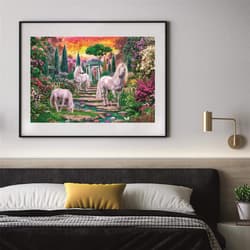 Galeria - zdjęcie nr. 2 - Puzzle 2000 HQ classical Garden unicorns 32575