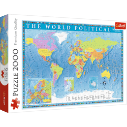 Puzzle 2000 Polityczna mapa Świata 27099