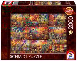 Puzzle 2000 PQ Podróże z książką i winem 113391