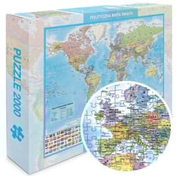 Galeria - zdjęcie nr. 5 - Puzzle 2000 Świat polityczny mapa 1:42 000 000