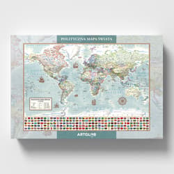 Galeria - zdjęcie nr. 2 - Puzzle 2000 Świat polityczny mapa stylizowana 1:42 000 000