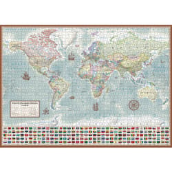 Galeria - zdjęcie nr. 3 - Puzzle 2000 Świat polityczny mapa stylizowana 1:42 000 000