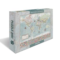 Galeria - zdjęcie nr. 4 - Puzzle 2000 Świat polityczny mapa stylizowana 1:42 000 000