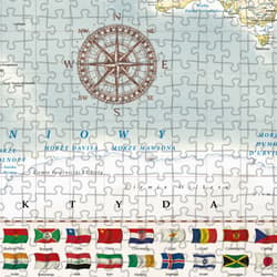 Galeria - zdjęcie nr. 4 - Puzzle 2000 Świat polityczny mapa stylizowana 1:42 000 000