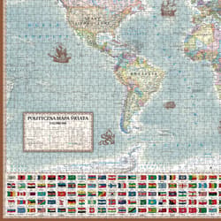 Galeria - zdjęcie nr. 2 - Puzzle 2000 Świat polityczny mapa stylizowana 1:42 000 000