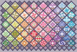 Galeria - zdjęcie nr. 2 - Puzzle 2000 Tęczowy patchwork 112180