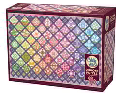 Puzzle 2000 Tęczowy patchwork 112180