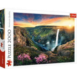 Puzzle 2000 Wodospad Haifoss Islandia 27091