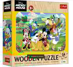 Puzzle 24 Drewniane Mickey z przyjaciółmi 20278