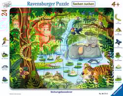 Puzzle 24 Jungle Friends Frame