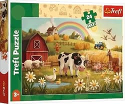 Puzzle 24 Krowa na farmie TREFL