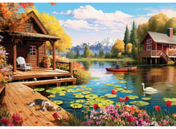 Galeria - zdjęcie nr. 4 - Puzzle 24 Lake Cottage by Lauai 6724-6016