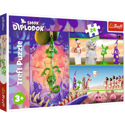 Puzzle 24 Maxi Ciekawski Smok Diplodok 14376