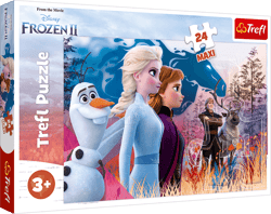 Puzzle 24 maxi Magiczna wyprawa Frozen 2 14298