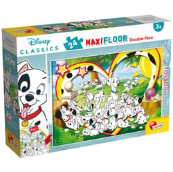 Puzzle 24 maxi podłogowe double-face 101 Dalmatyńczyków 304-86641