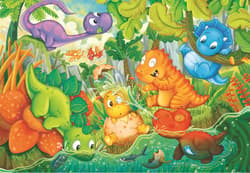 Galeria - zdjęcie nr. 2 - Puzzle 24 Maxi Super Kolor Dinos Happy Oasis 28524