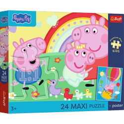 Puzzle 24 Maxi Trefl Premium Plus Kids Świnka Peppa Świnkowe dni 14387