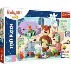 Puzzle 24 maxi Zabawy Treflików przed snem Dobranoc Trefliki na noc 14325