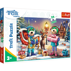 Puzzle 24 maxi Zimowy czas z Treflikami 14360