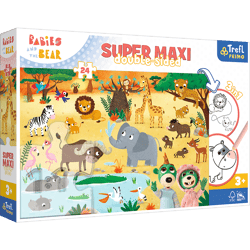 Puzzle 24 SUPER MAXI Bobaski na safari 41009