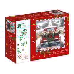 Puzzle 250 drewniane Christmas Traveling Dogs