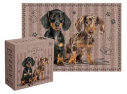 Puzzle 250 Puppy Sign Dachshunds