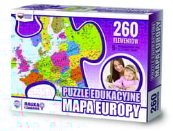 Puzzle 260 Edukacyjne mapa Europy