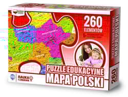 Puzzle 260 Edukacyjne mapa polski